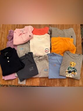 Boys 6/7 bundle - 12 pieces total - Vineyard vines, RL, crew cuts
